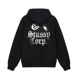 8 BALL CORP Black HOODIE