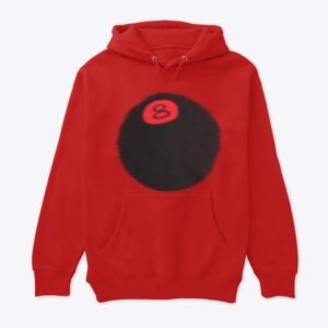 8 BALL FADE RED Stussy HOODIE
