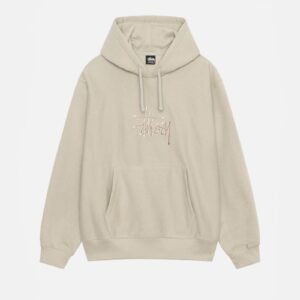 BASIC APPLIQUE Beige STUSSY HOODIE