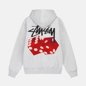 STUSSY DICED OUT HOODIE – White