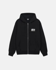 SYUSSY DNA ZIP HOODIE BLACK