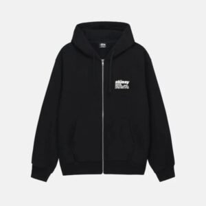 SYUSSY DNA ZIP HOODIE BLACK