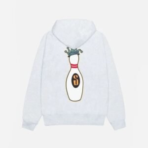 STUSSY KINGPIN ZIP HOODIE BLACK