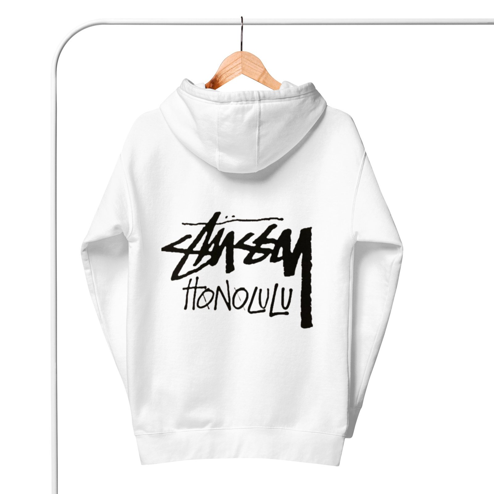 STUSSY HONOLULU HOODIE WHITE STUSSY HONOLULU HOODIE WHITE