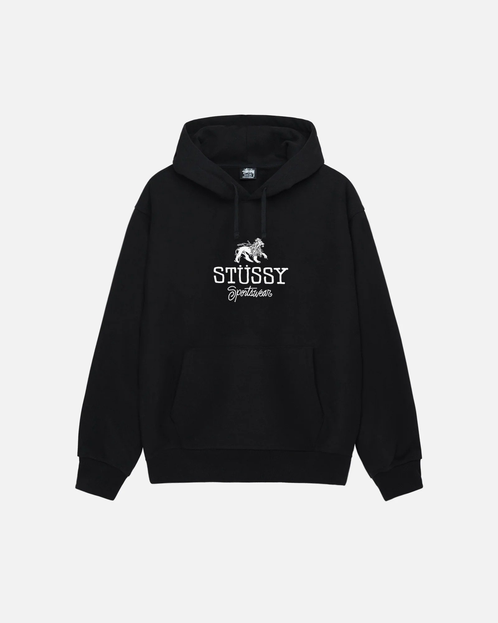 STUSSY SPORTSWEAR HOODIE BLACK STUSSY SPORTSWEAR HOODIE BLACK