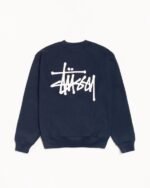 Stussy Crew Neck Pullover Sweatshirt Blue