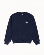 Stussy Crew Neck Pullover Sweatshirt Blue