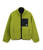 Stussy Sherpa Reversible Jacket – Moss Green