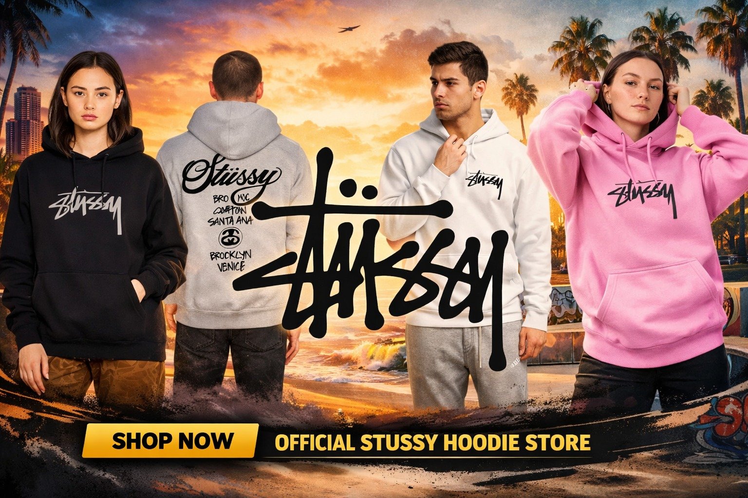 Stussy hoodie banner